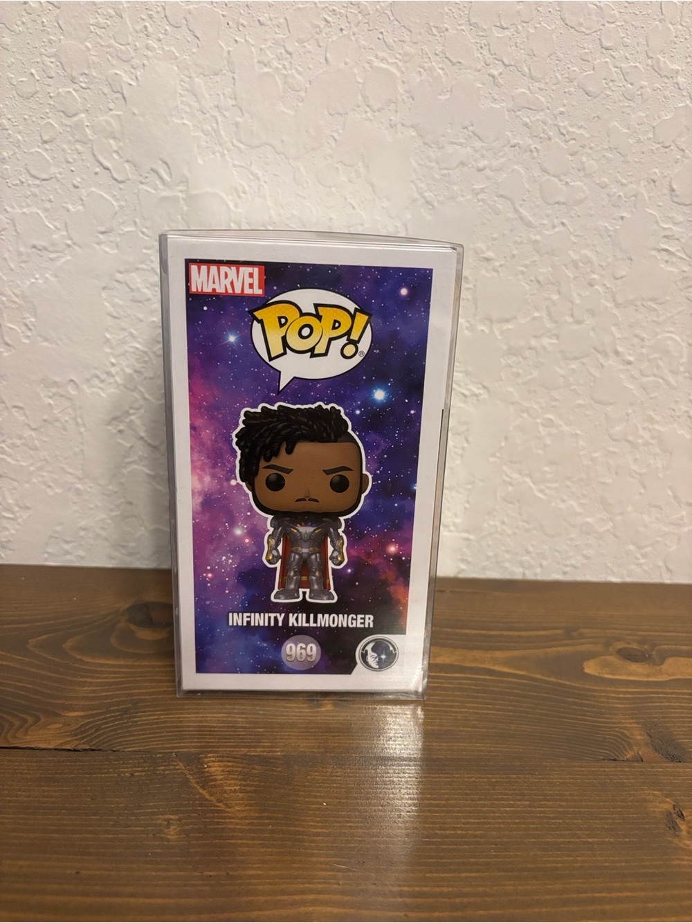 Marvel Infinity Killmonger Pop! Vinyl – Purple and Black Galaxy Box Art